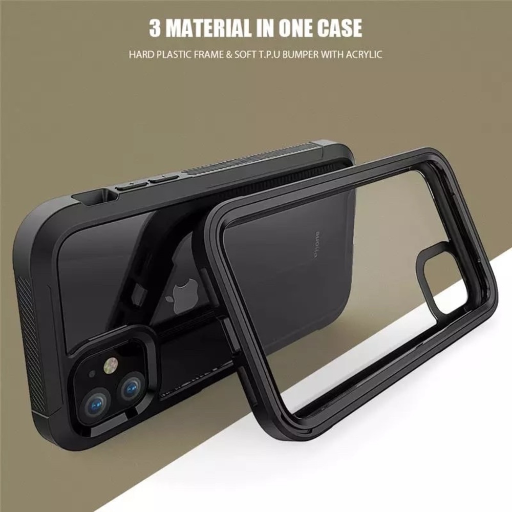 Shockproof Armor iPhone Case 2 in1 Full Cover - Picture 4 of 6